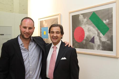 Alejandro Zaia y el curador mexicano Pablo León de la Barra
