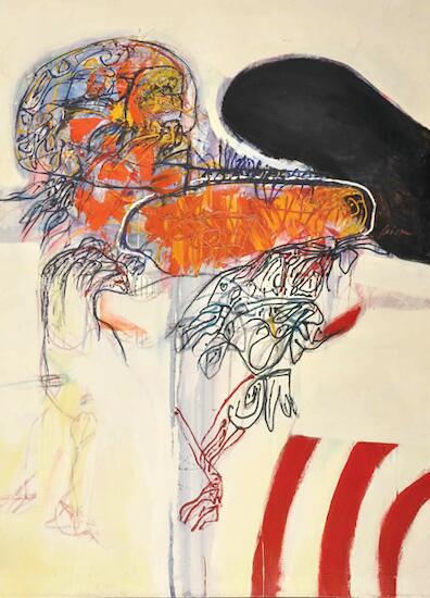 "Imagen" (1969), obra de Ernesto Deira, parte de la escalada de precios de  este artista.