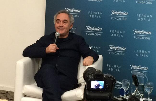 Ferran Adriá durante la Inauguración