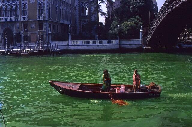Coloración del Gran Canal de Venecia, 1968.