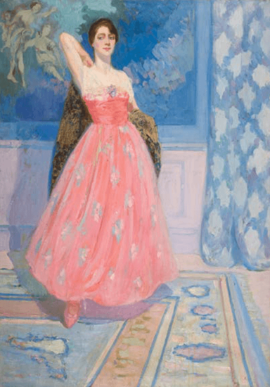 Ana Weiss El vestido rosa, ca. 1915 Óleo sobre tela, 140 x 100 cm Inventario no 5319 Colección Museo Nacional de Bellas Artes