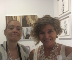 La ganadora del concurso "Te Llevamos a Miami " visitó Art Box en PInta Miami 2017