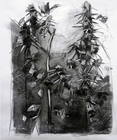 Pablo Noce "Flores" óleo sobre tela 50 x 40 cm 2014