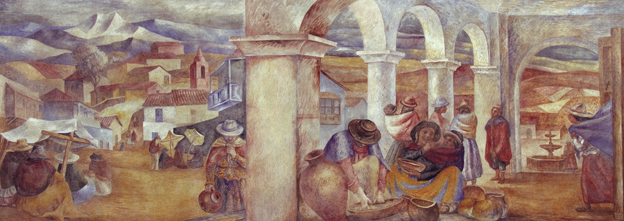 Mercado colla o Mercado del altiplano, ca. 1936-1943
