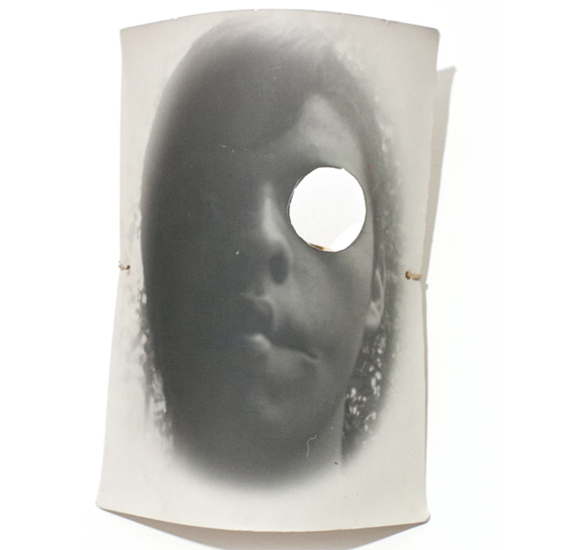 ALDO IRAM JUAREZ mascara plata sobre gelatina y liga pieza unica 8 x 10 pulgadas 2010 199.99 usd + envio