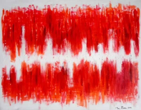 Mónica Fari Entre dos fuegos - 90 x 70 cm. - Técnica: Acrilico