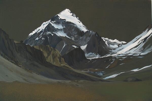 Aconcagua.100x 160cm.mixta s tela. 2010
