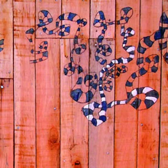 Jan Kislo "Hagos" - Madera, acrílico