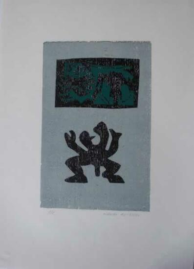 Marina Rothberg Sin título. Xilografía, 20 cm. x 30 cm.
