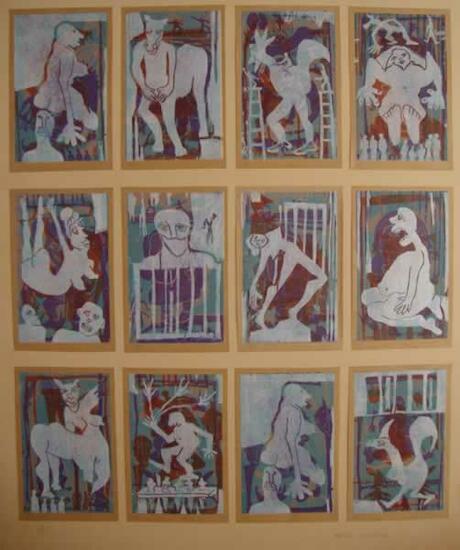 Marina Rothberg Sín título. Xilografía, 78 cm. x 92 cm.