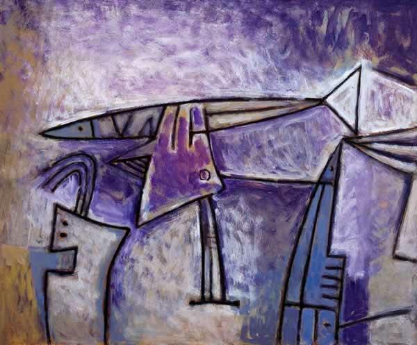 Sergio Viera, Enigma 195x145cm. acrilico s tela