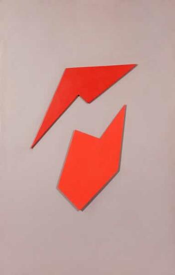 Raúl Lozza, óleo sobre madera, obra No716, (1972), 112 x 72 cm.