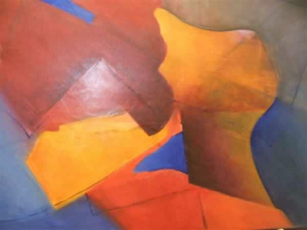 María Elena Sanchez ''Bruma 1'', óleo sobre tela, 70 x 60 cm.