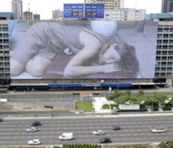 Un nuevo mural en el paisaje porteño