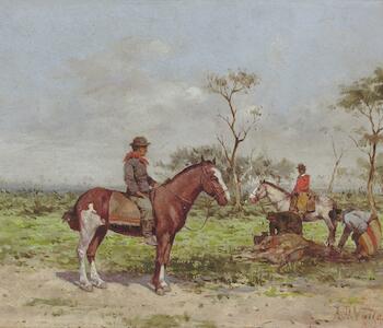 A. Della Valle "Paisanos en la estancia"