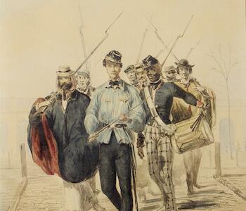 J. L. Palliere - "Guardia Nacional en la Plaza de la Victoria".