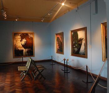Las salas del Museo cuentan con una copiosa colección de obras originales de Quinquela Martín
