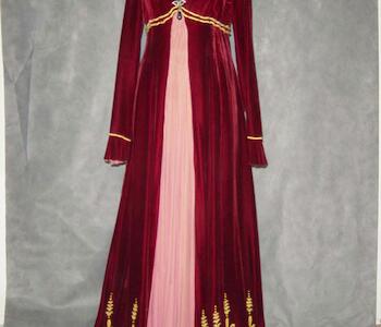 Vestido usado por Fanny Navarro como Mariquita Sánchez de Thompson en “El grito sagrado” 