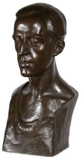 Luis Perlotti. Escultura de bulto, bronce.