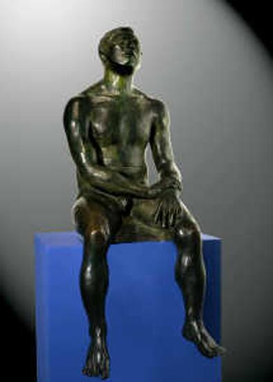 Lucio Fontana. El hombre del Delta. Bronce. 