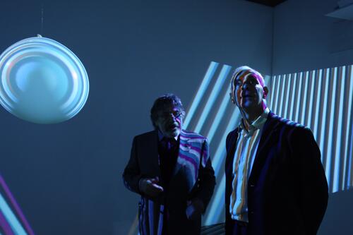 Eduardo Costantini y Carlos Cruz Diez