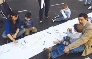 Festival de dibujo BIC Kids “Camino al BICentenario” sobre Avenida de Mayo