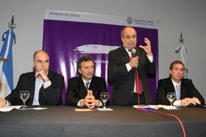 Horacio Rodríguez Larreta, Mauricio Macri, Hernán Lombardi y Diego Santilli 