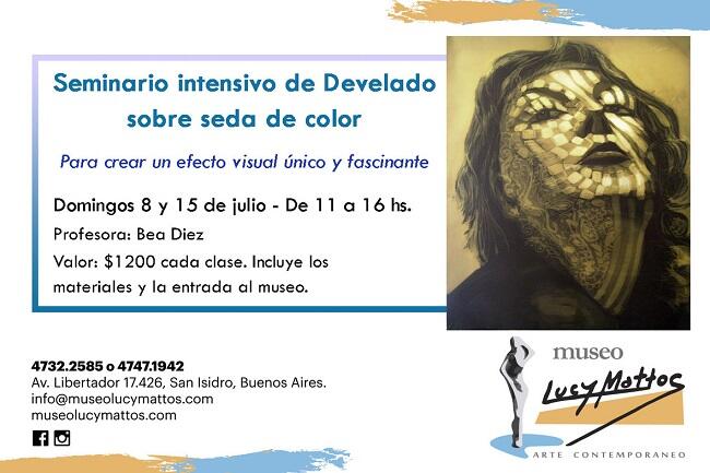 Seminario intensivo de Develado sobre seda de color