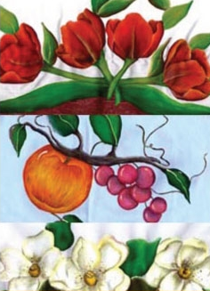 Taller de pintura sobre tela y seda