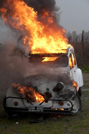 Citroen quemado