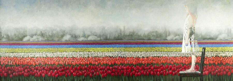 Luna y tulipanes, 2012, 