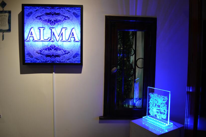 Floki Gauvry Pozo de luz, Instalación lumínica.