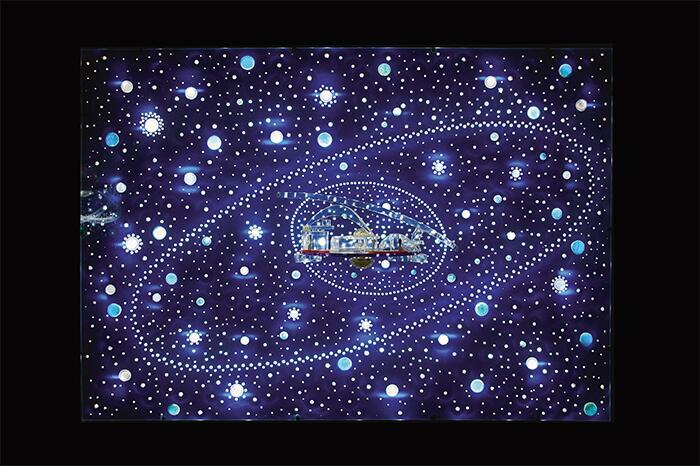 La Ciudad Hidroespacial en la constelación de Vivian, 2009. (c) Fundación Kosice. Foto Max Pérez Fallik