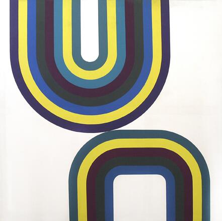 5 y 8 mai, 1971, acrílico sobre tela, 200 cm x 200 cm