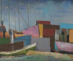  VUELTA DE ROCHA BsAs 1974, oleo sobre tela, 50x40 cm