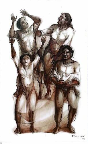 : Ponciano Cárdenas, Francisco Zuñiga, Alberto Bruzzone, Mariette Lydis, Luis Dottori