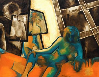 Las artista platense Silvia Crespo Copello expone dos series de su colección de obras