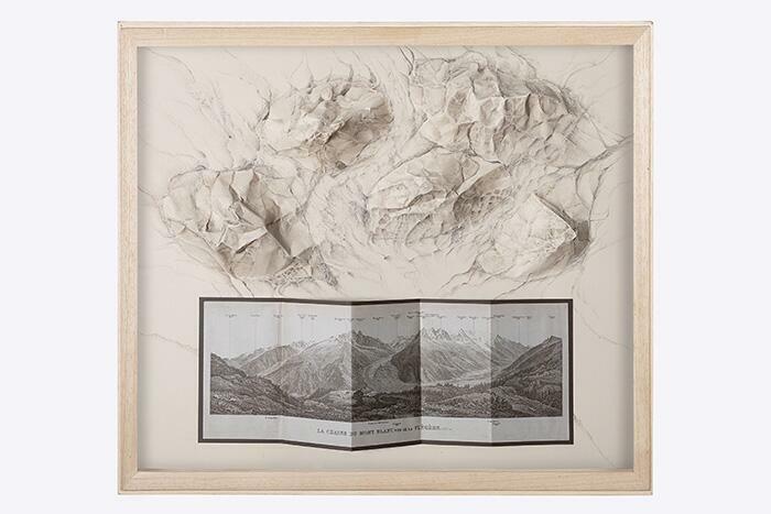 Panorama del Mont Blanc. De la Serie Memorias de viaje
