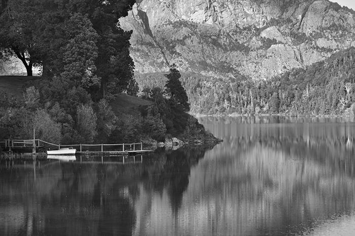 Paisaje Lago Moreno. Reflejo 