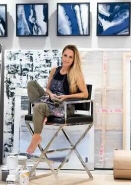 Johanna Patrisso en su taller- Crédito Revista CARAS