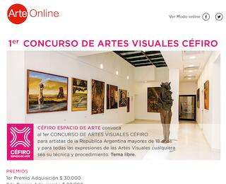 Concurso de Artes Visuales Céfiro