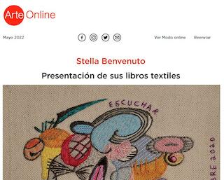 Libros textiles de Stella Benvenuto