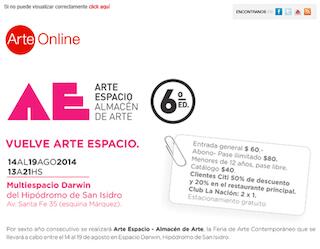 Vuelve Arte Espacio 2014