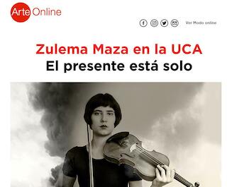 Zulema Maza en la UCA