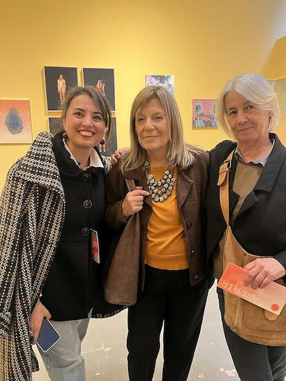  Teresa Tedín y Clara Martínez con Julia Baitalá 