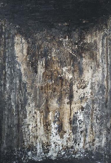 Sin título o Pintura Hombre, Óleo y esmalte industrial sobre tela. Colección Museo de Arte Moderno de Buenos Aires. Adquisición, 1960