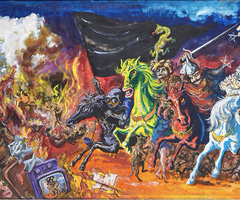 Antonio Berni I El Apocalipsis . 1981. Acrílico sobre papel 100 x 164 cm