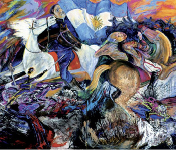 Por la patria soñada (1990) de Luis Felipe Noé