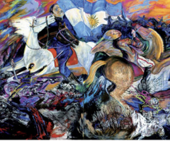 Por la patria soñada (1990) de Luis Felipe Noé