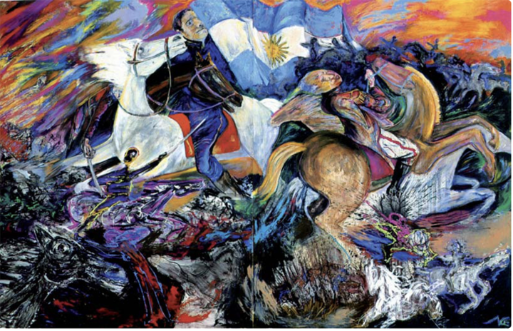 Por la patria soñada (1990) de Luis Felipe Noé